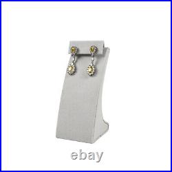 Deluxe Jewelry Display Luxury Suede Jewelry Showcase Display Set Light Grey