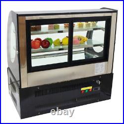 Desktop Refrigerated Display Cabinet Commercial Pie Cake Showcase Rear Door220V