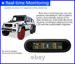 Digital LCD Display Car TPMS Tire Pressure Monitor System With6 Internal Sensors