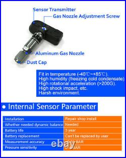 Digital LCD Display Car TPMS Tire Pressure Monitor System With6 Internal Sensors
