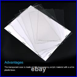 Display Case Acrylic Box Transparent Dustproof Protection Showcase 41x36x36cm