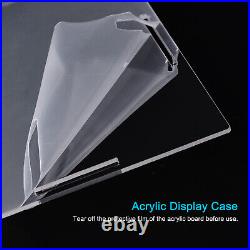 Display Case Acrylic Box Transparent Dustproof Protection Showcase 41x36x36cm