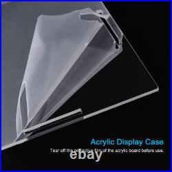 Display Case Acrylic Box Transparent Dustproof Protection Showcase 41x36x36cm