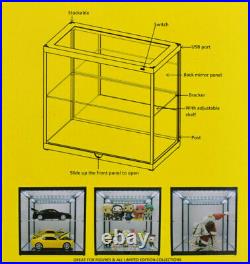 Display Show Case 2 Tier Mirror Back & Lights Ideal 118 Scale Model Displays