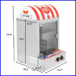 Display Showcase 110V Electric Hot Dog Steamer Commercial bun Warmer machine