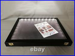 Display Showcase Expositor With LED Light IN Wood for Collectibles Sack Pe