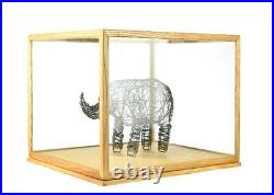 Display Showcase Large Glass and Wooden Frame Cover With Base by EMH 31 cm