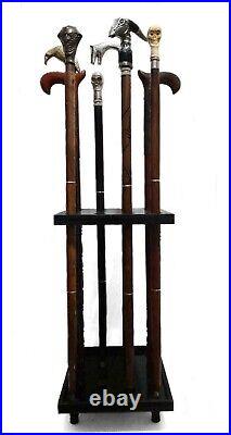 Display Stands Cambridge 16 cane slots showcase walking stick collection Style
