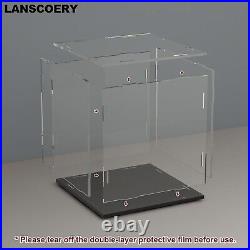 Dustproof Acrylic Showcase for Collectibles Easy Assembly and Stylish Design