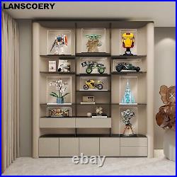 Dustproof Acrylic Showcase for Collectibles Easy Assembly and Stylish Design