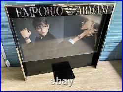Emporio Armani Watch Display Store Advertising Showcase Sign Plastic Sunglasses