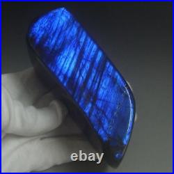Fine Dark Blue Chatoyant Polished Labradorite Medium Display lab9016 bl k