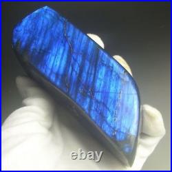 Fine Dark Blue Chatoyant Polished Labradorite Medium Display lab9016 bl k