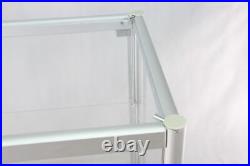 FixtureDisplays Aluminum Glass Display Showcase, Swing Door with Locks 102729