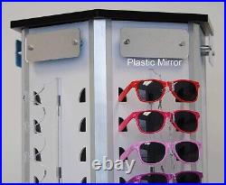 Floor Stand Professional Rotating Display 120 Sunglasses Rack Holder Mirror 6021
