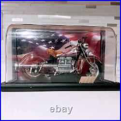Franklin Mint 1942 Indian #442 withShowcase Display, Stand, & Tag, 110 die-cast