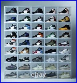 Front Display Stackable Sneaker Storage Showcase Box Containers-Read Description