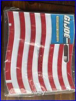 GI Joe Collectors Show Case Flag Display Stand COMPLETE Vintage 1986 NEW In Bag