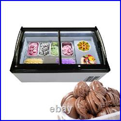 Gelato Showcase Display Freezer/Ice Cream Cabinet/Ice Cream Display Cabinet/