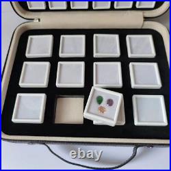 Gemstone Box Gem Storage Bag Display Show Case Stone Packaging Organizer 3/4cm