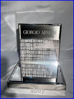 Giorgio Armani Display Luxury Fashion Glasses Showcase Elegant Compact