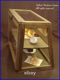 Glass Shelf Showcase Cabinet Antique Antiqueglass Sample Wooden Display Shelves