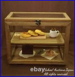 Glass Shelf Showcase Cabinet Antique Antiqueglass Sample Wooden Display Shelves