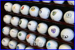 Golf Ball Display Case 108+ Cherry PGA Clubhouse Wall Cabinet Rack Lock Holder