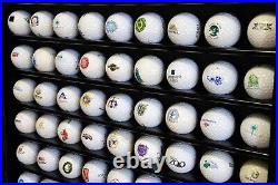 Golf Ball Display Case 108+ Cherry PGA Clubhouse Wall Cabinet Rack Lock Holder