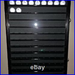 Golf Ball Display Case 108+ Cherry PGA Clubhouse Wall Cabinet Rack Lock Holder