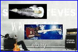 Guitar Display Wall Skinz Showcase Skins Abstract Stripes Iconic Rock 80's 2245