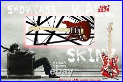Guitar Display Wall Skinz Showcase Skins Abstract Stripes Iconic Rock 80's 2276