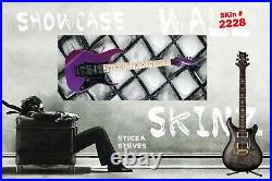 Guitar Display Wall Skinz Showcase Skins Décor Pane Frosted Winter Window 2228