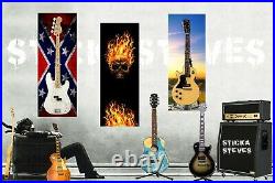 Guitar Display Wall Skinz Showcase Skins Décor Panes-North Tea Lake Marsh 2184