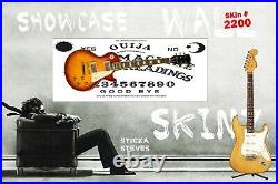 Guitar Display Wall Skinz Showcase Skins Décor Panes- Ouija Board 2200