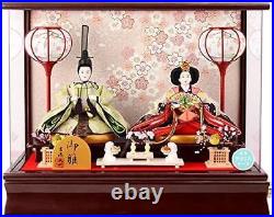 HINA Doll withMusic Box Show Case Girl's Day Decoration High Quality Display Japan