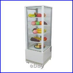 INTBUYING 25.8Gal Refrigerated Bakery Showcase Cake Beverage Display Cabinet110V