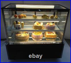 INTBUYING 35 Countertop Refrigerated Cake Showcase Bakery Display Cabinet 220V