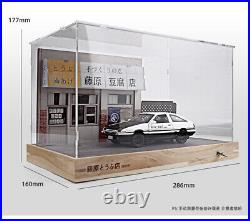 Initial D Fujiwara Tofu Shop Scene 1/32 Figure LED Light Display Case for AE86