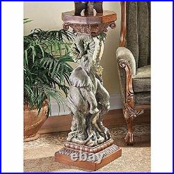 JE121915 The Elephant's Triumph Sculptural Display Pedestal -Showcase Your Art