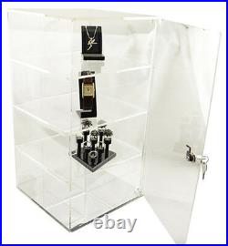 Jewellers Acrylic Showcase Lockable Cabinet Jewellery Gifts Cabinet