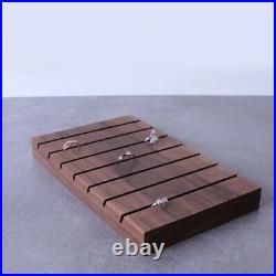 Jewelry Display Solid Wood Black Walnut For Ring Tray Showcase Packaging Display