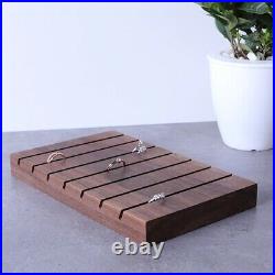 Jewelry Display Solid Wood Black Walnut For Ring Tray Showcase Packaging Display