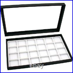 Jewelry Displays Case Box Travel Kit Showcase Trays New 23Pcs