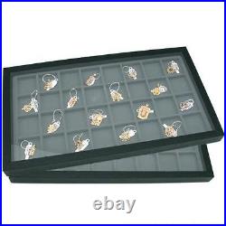 Jewelry Displays Case Box Travel Kit Showcase Trays New 23Pcs