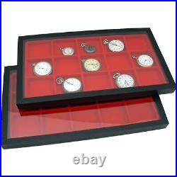 Jewelry Displays Case Box Travel Kit Showcase Trays New 23Pcs