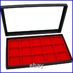 Jewelry Displays Case Box Travel Kit Showcase Trays New 23Pcs