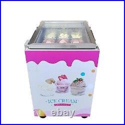 Kolice Commercial 9 Drums/6 pans ice cream Freezer, Ice cream showcase display