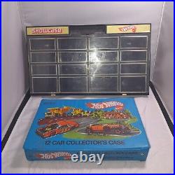 LOT OF 2 Vintage 1981 Hot Wheels Showcase Wall-Mount Display Case And Vinyl Case