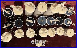 LOT OF 40 Pc PIAGTE Bronze Watch /Earring Holder Display Stand Set Showcase Tray